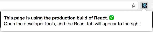 React DevTools на сайті, що використовує продакшн-версію React